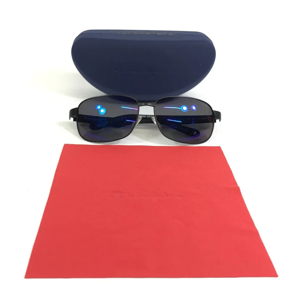 Champion Eyeglasses Frames NRG C03 Matte Black with Blue Polarized Lenses